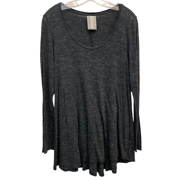 Anthropologie Size‎ M Dolan Tunic Long Sleeve Top Gray - Picture 2 of 10